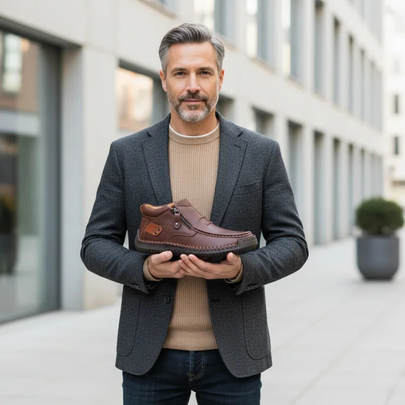 Barton™ • Chaussures en cuir faites à la main, alliant confort et caractère