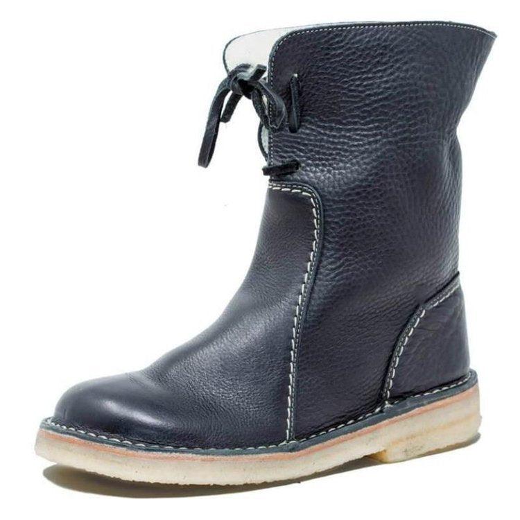 Modeline | Bottes Imperméables en Cuir Polaire Avec Doublure en Laine